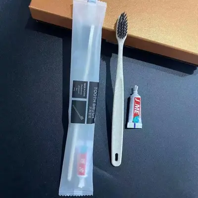 a toothbrush and a tooth paste sitting on a table at C&G Staycation Home in General Trias