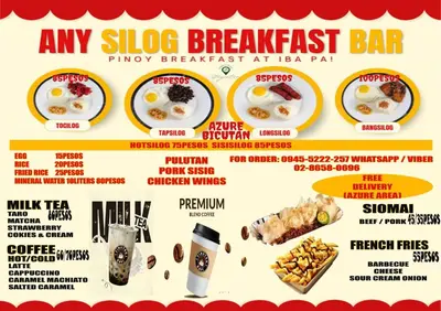 a menu of the shoda breakfast bar at AZURE BICUTAN BACKPACKERS MAUI Tower in Manila