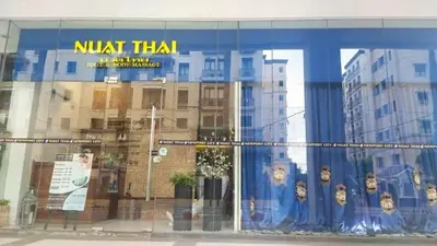 a nartthan store with a sign in the window at Tiny home near NAIA Terminal 3 in Manila