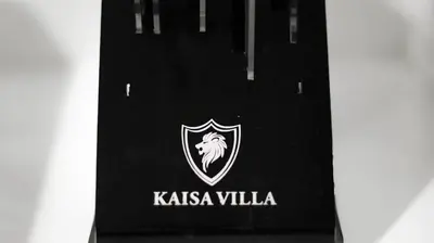 a black bag with the kassia villa logo on it at Smart Cozy Home Air Residences Makati 4125 in Manila