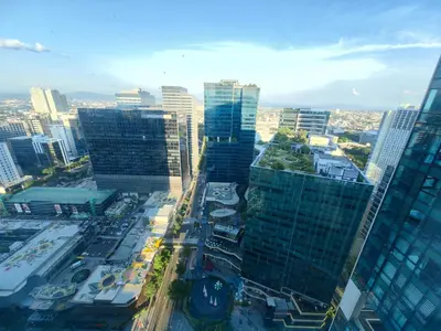an aerial view of a city with tall buildings at 1BR Amazing View Condo in Uptown BGC by Terravista in Manila
