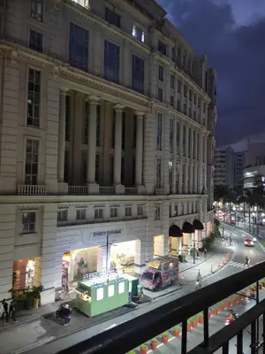 a large building with a street in front of it at LDN Pinecrest Two-room Suite in Manila
