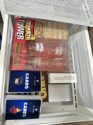 a refrigerator filled with some food and drinks at The Hideout Condotel in Shore 2 Residences Tower 3 in Manila