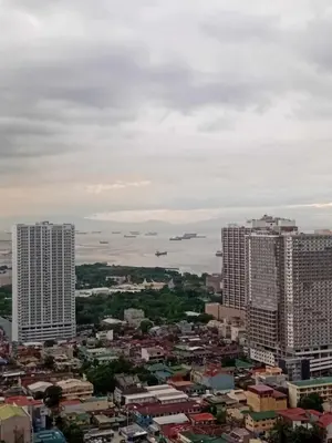 a view of a city with tall buildings at Condo in Pasay 12th flr studio unit-near MOA, PICC in Manila