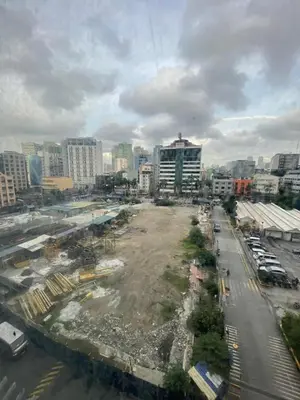 a view of a city with a construction site at Antel Spa Residences 7OB in Manila