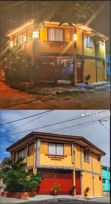 two pictures of a house before and after being remodeled at Stargazer street Garden Villas in Santa Rosa