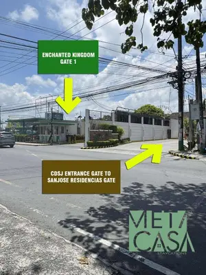 a picture of a street with a sign that says vla case at MetacasaStaycations-beside EK with Fireworks view in Santa Rosa