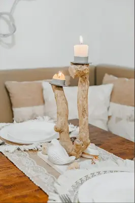 a table with a hat and a candle on it at Coastal Studio in KL Tower Serviced Residences, Greenbelt, Makati! Maximum capacity 5 pax! in Manila