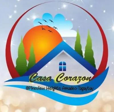 a picture of a logo for a resort at CASA CORAZON Spacious 4BR House Near Tagaytay for Wedding Prep Family Gatherings Reunions and Celebrations Pet Friendly and PWD Accessible in Dagatan