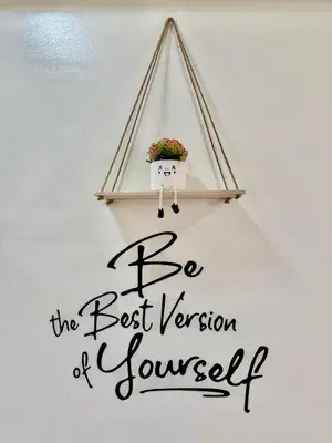 a sign that reads be the best version of yourself at YourSafeHaven in Manila