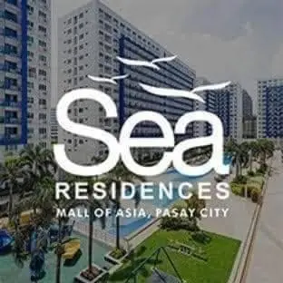 a sign that reads selez residences in front of buildings at SEA RESIDENCES CONDOTEL by Tvans in Manila