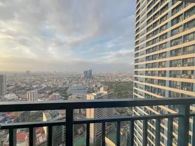 a view of a city from the top of a building at Business Room, Simple Workation Stay in Manila