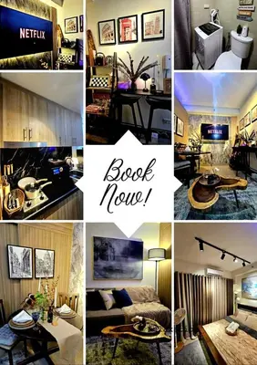 a collage of pictures of a hotel room at Irene's luscious place in Manila