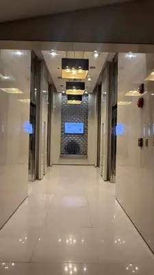 an empty hallway in a building with a hallwayngth at Princeton condo near gilmore STA Wifi Netflex in Manila