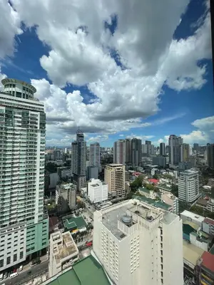 a view of a city with tall buildings at 1 BR Condo in Manila near US Embassy & St Lukes in Manila