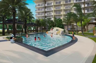 a rendering of a swimming pool at a resort at Mysuites2go 517 Lenden in Manila