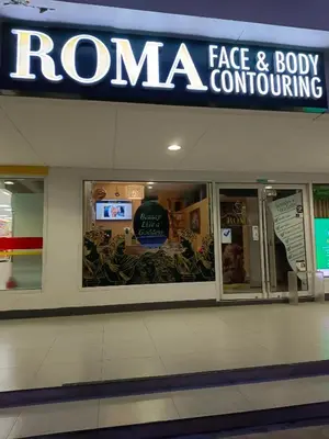 a roma face and body monitoring sign in a mall at SEA RESIDENCES Golden in Manila