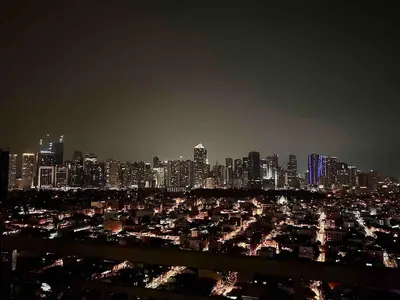 a city lit up at night with a city at FREE Parking City lights AlexaVoice Control Unit in Manila