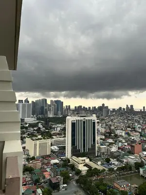 a view of a city from a building at Resort-style oasis at the the heart of the city in Manila