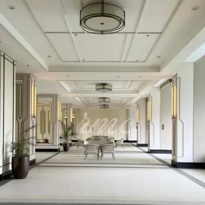 a dining room with a table and chairs at A Space Close to Transits or Airport in Manila