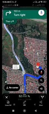 a screenshot of a map of a freeway at Pink paradise in Dasmariñas