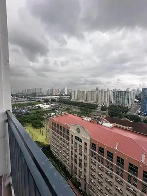 a view from the balcony of a building at Amazing view in Shore 2 Residences by Richnells in Manila