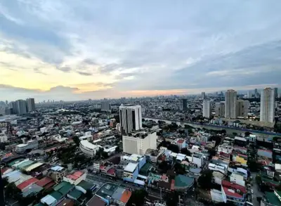 a view of a city with many buildings at Incredible Makati Studio Unit w Stunning view & 65 TV in Manila