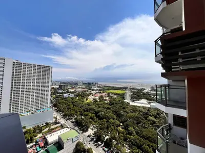 a view of a city from a building at Radiance Manila Bay Bayview Comfort with Pool & Pet-Friendly in Manila