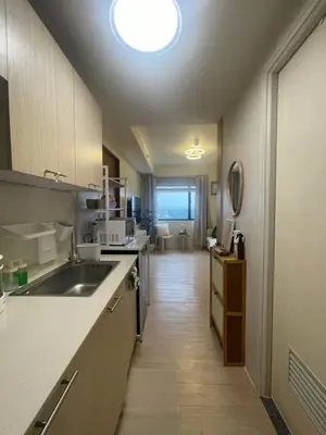 a kitchen with a sink and a counter top at A and A Place - The Hive C - Free Parking in Taytay