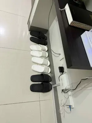 a row of towels in an appliance on the floor at The Calm Corner - S Residences Tower 2 in Manila