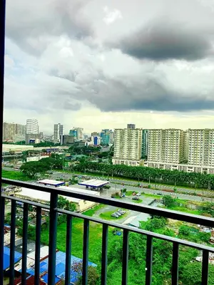 a view of a city from a balcony at SHORE 2 tower 2 in Manila