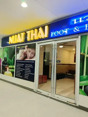 a sign for a nant thai food restaurant at Sea Residences Golden Empire in Manila