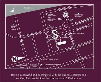 a map of a building with the number six on it at S Residences Tower 2, 1 Bedroom in Manila