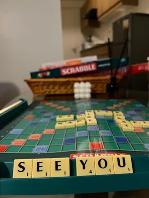 a chess board with the words seaoko on it at The Camden Place in Manila