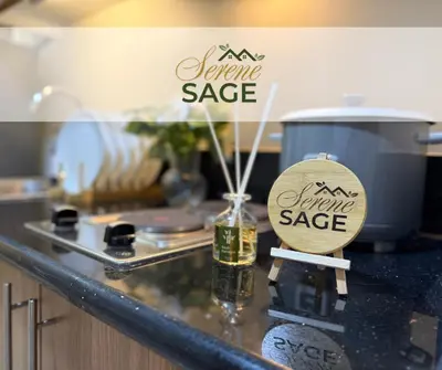 a counter top with a sign for aarma sidx sidx sidx sidx at Serene Sage in Manila