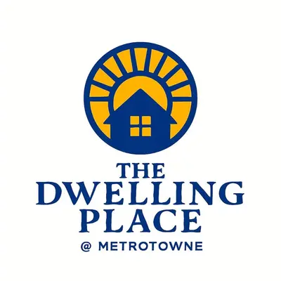 a logo for the dwelling phase of a neighborhood at The Dwelling Place at Metrotowne Las Pinas in Manila