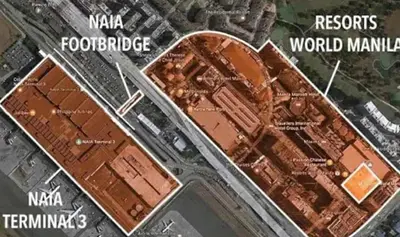 a rendering of a map of a city at Walkable to and from NAIA 3 and Resorts World in Manila