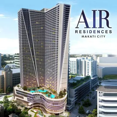 a view of a tall building in a city at The City View Air Residences Makati in Manila