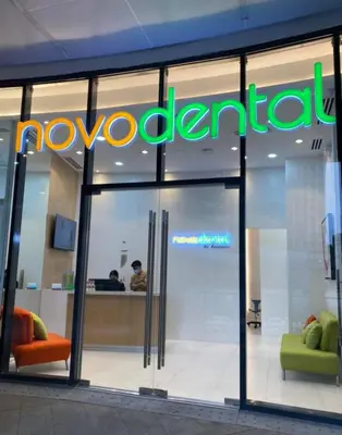 a sign on the window of a novo rental store at Cozy Escape by Dave 4265 in Manila