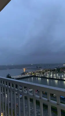 a view of a city from a balcony of a building at E&T staycation in Manila