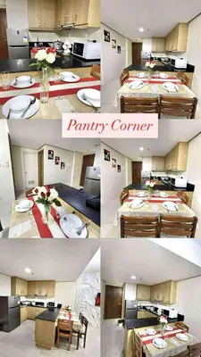 a collage of photos of a party center at Staycation Near Mall of Asia in Manila
