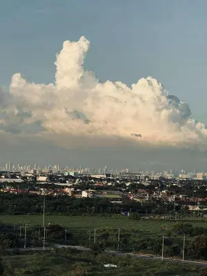 a view of a city with a cloudy sky at The Cozy Rustic in General Trias
