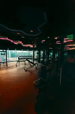 an empty gym with chairs and a large window at New 2BR Suite Milano Residences Poblacion Makati 110sqm in Sampong