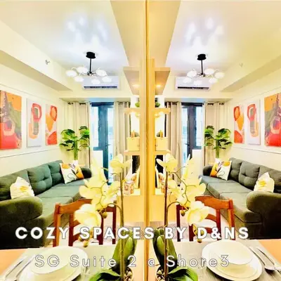 SM MOA Near NAIA Airports 1 Bedroom with balcony SG Suite 2 at Shore 3