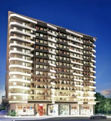 a rendering of a large apartment building at Cozy Family and Group-Friendly Private 2 Bedroom with Coffee Bar and Fast Wifi at S Residences Mall of Asia in Manila