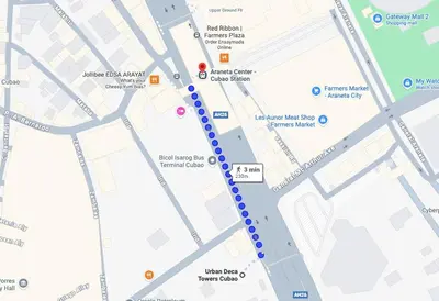 a map of the police station in melbourne at Faith Studio Cubao in Manila
