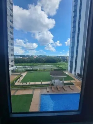 a view from the window of a building at Ivy's CozyStaycation in Dasmariñas