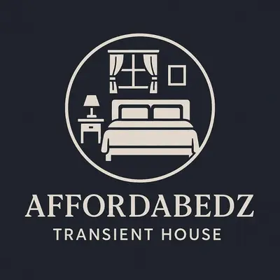 a logo for an apartment house with a bed at Pasay Transient Rooms in Manila