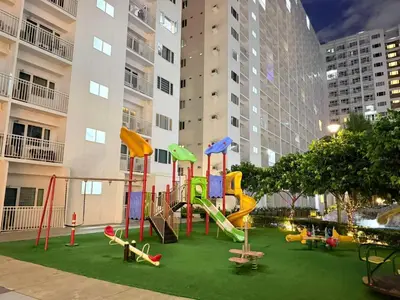 a playground in the middle of a city at MC Haven Staycation near MOA in Manila