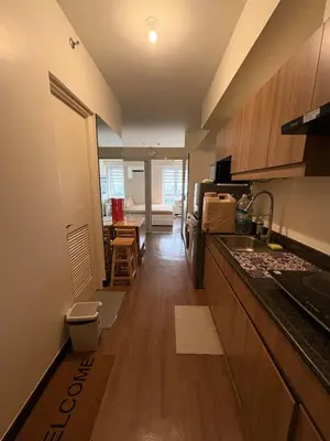 a kitchen with a sink and a counter top at New 1BR Condo at The Camden Place Near DLSU Manila in Manila